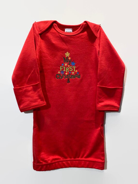 christmas baby gown