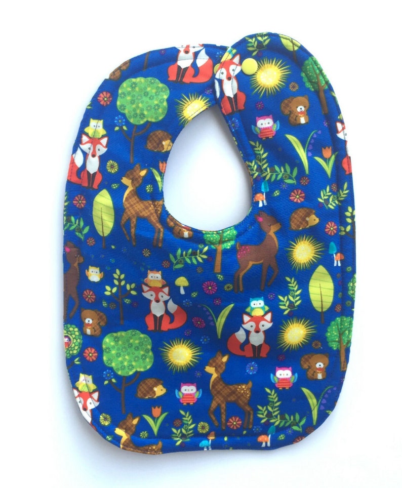Woodland Animal Bibs Boy Bibs Fox Bibs Girl Bibs Baby Etsy