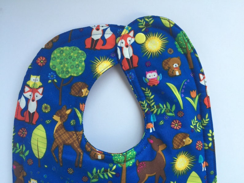 Woodland Animal Bibs Boy Bibs Fox Bibs Girl Bibs Baby Etsy