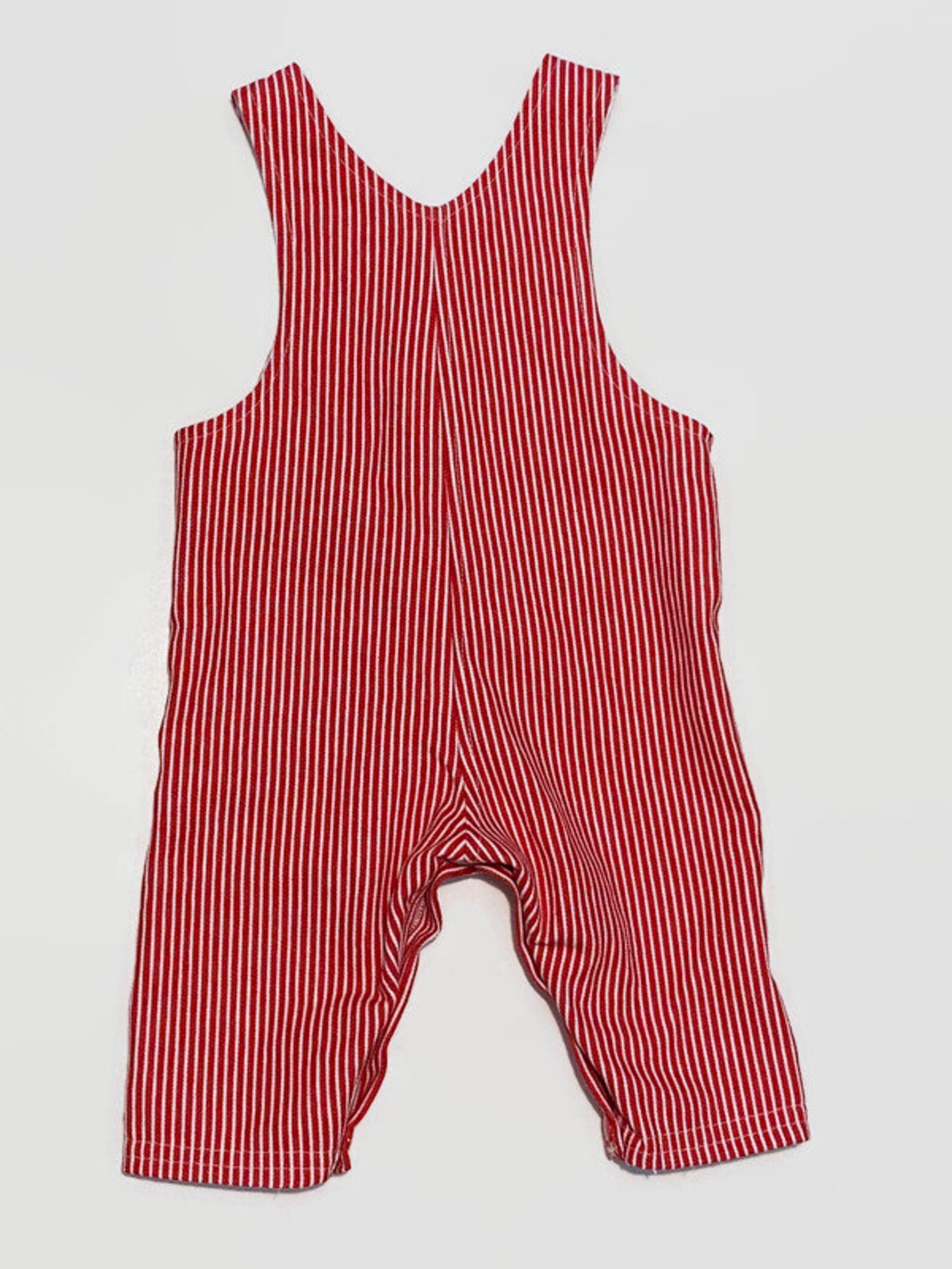 Red Striped Overalls Baby Overalls Gender Neutral Baby Boy Etsy