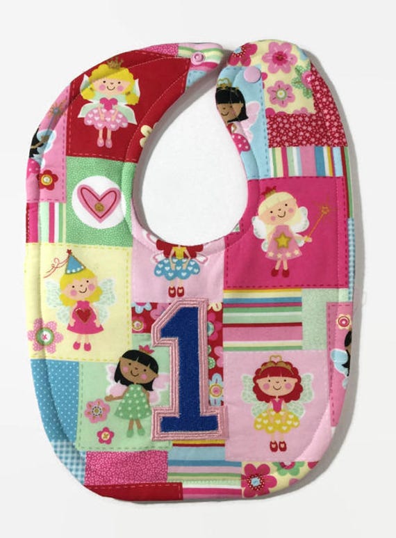 1st birthday bib girl