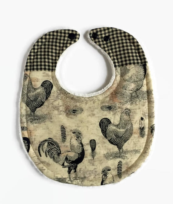 Rooster Baby Bib Chicken bib Baby Boy Bibs Baby Girl Bibs Baby
