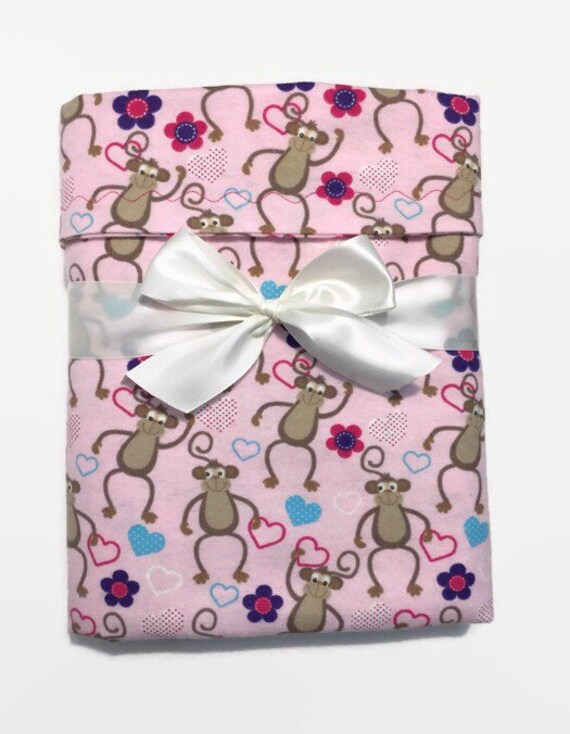 Monkey Baby Blanket Flannel Baby Blanket Crib Bedding Baby