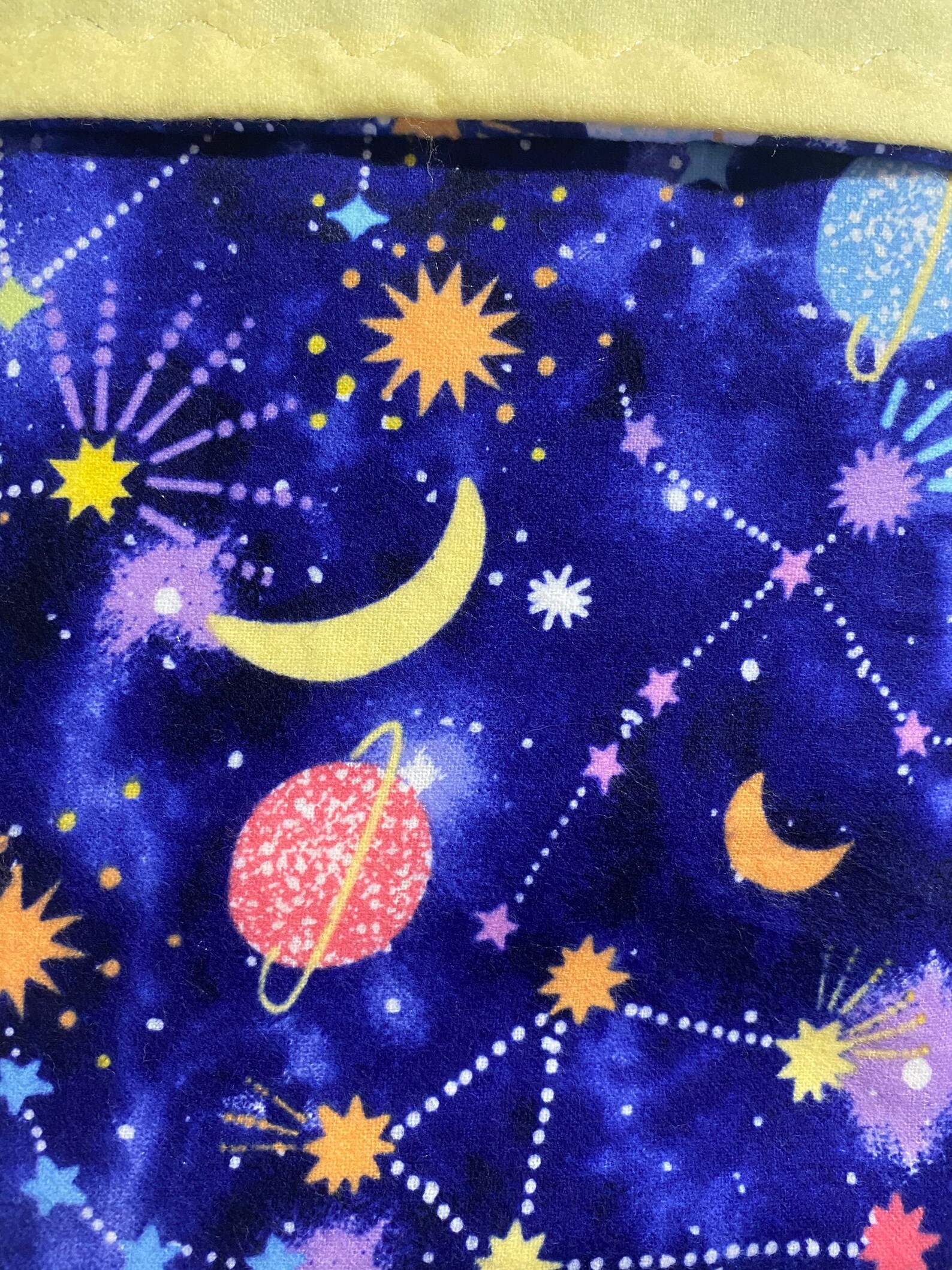 Outer Space Flannel Baby Blanket Galaxy Themed Baby Blankets Etsy