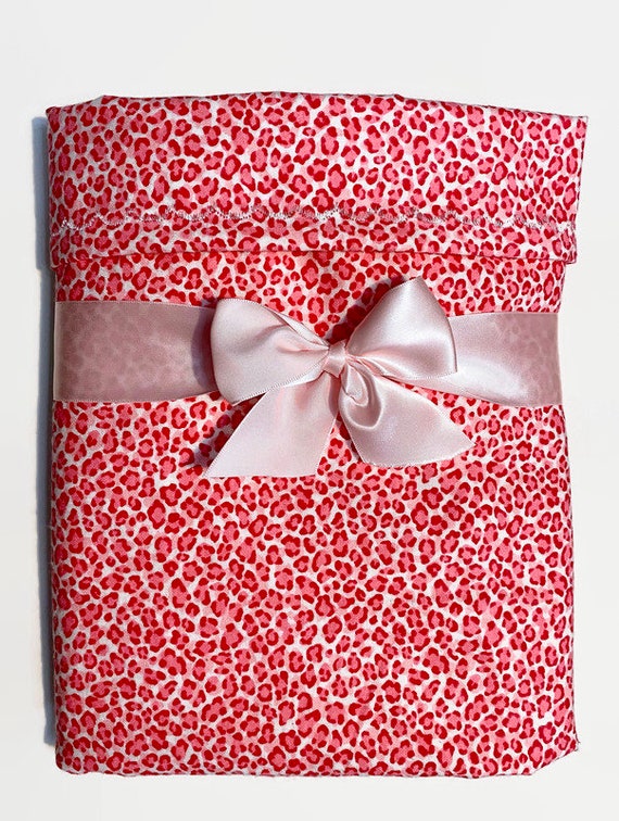Pink Leopard Flannel Baby Blanket Swaddle Blankets For Baby