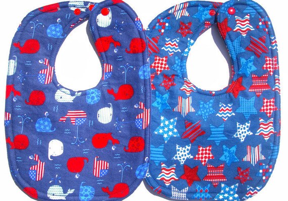 red baby bibs