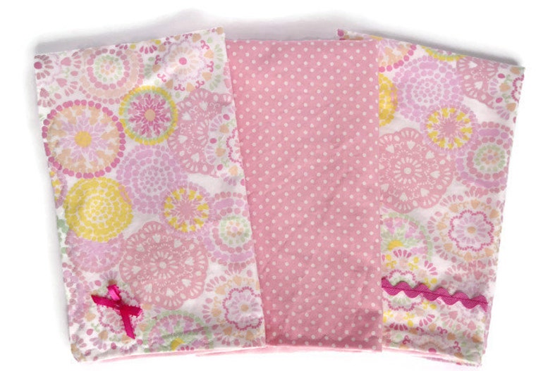 Baby Girl Burp Cloth Pink Burp Cloth Baby Shower Gifts Etsy