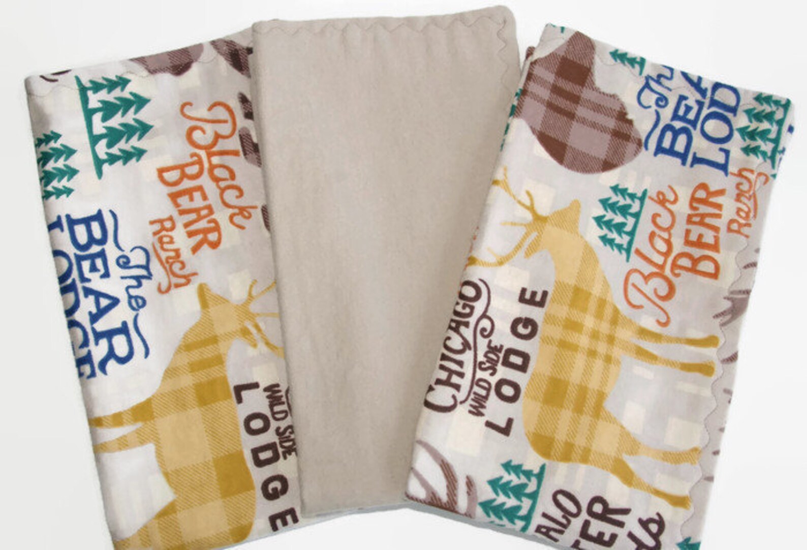 Flannel Burp Cloths Boys Burp Cloths Rustic Baby Gifts Etsy