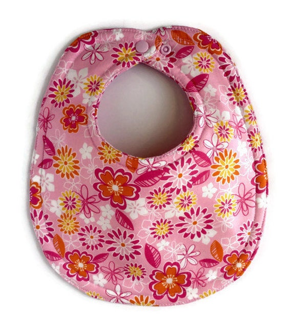 pink dribble bibs