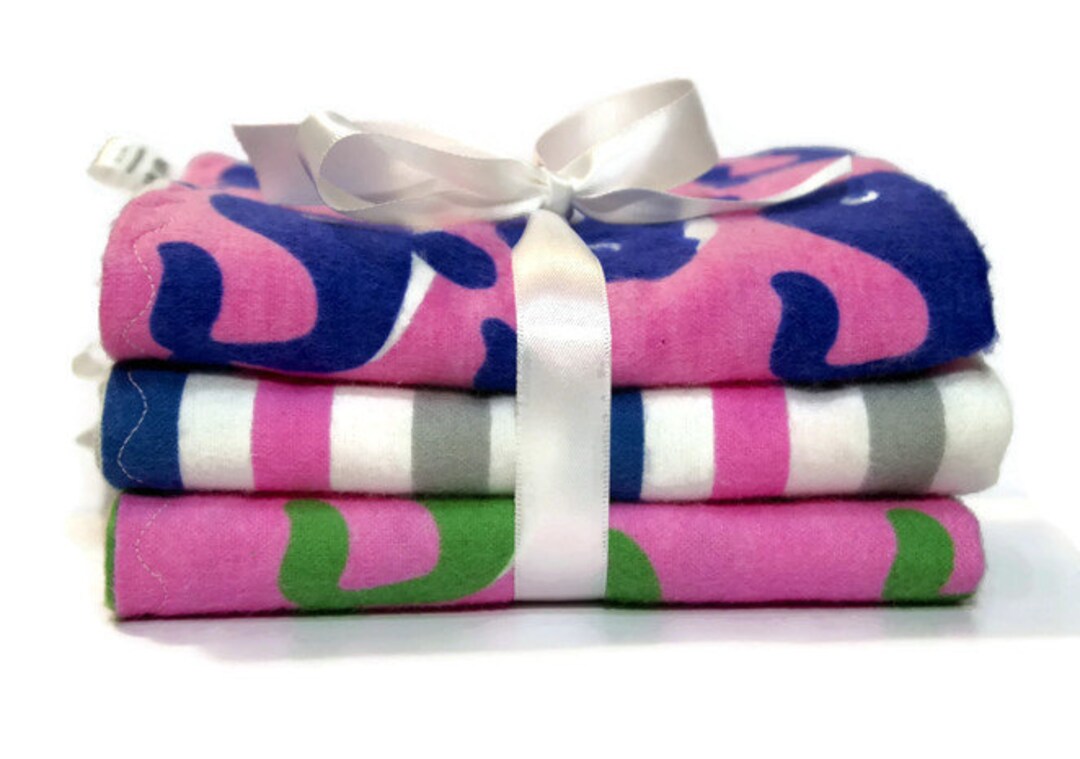 Flannel Burp Cloths Nautical Burp Cloths Baby Girl Burp Etsy