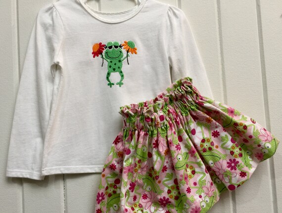 frog dress for baby girl