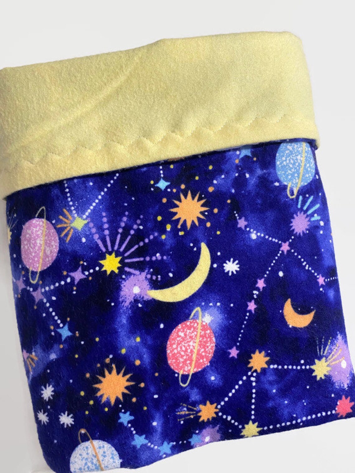 Outer Space Flannel Baby Blanket Galaxy Themed Baby Blankets Etsy