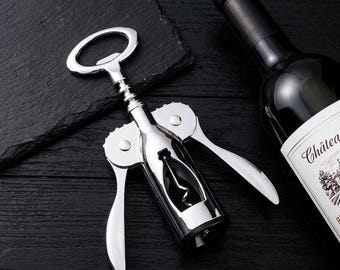 Stainless Steel Bottle Opener Manual Wine Cork Remover Kitchen & Bar Tool