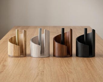 Wooden small Tissue Holder – Freestanding Countertop Organizer, Farmhouse Kitchen Style