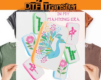 In My Mahjong Era DTF Transfer, Mahjong Club Gift Ready To Press, Iron-on Decal