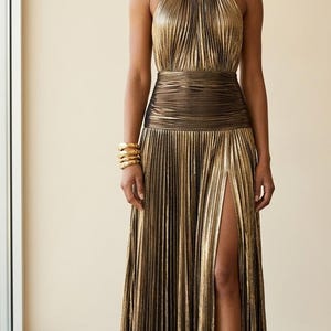 Blue and Gold Evening Dress - Etsy Blue and Gold Evening Dress - Etsy