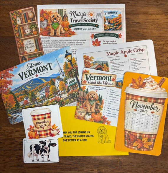 Snail Mail Subscription | Word Game | Letter | Bookmark | US Travel | Calendar | Mail Club | Postcard l Stationery l Scrapbook