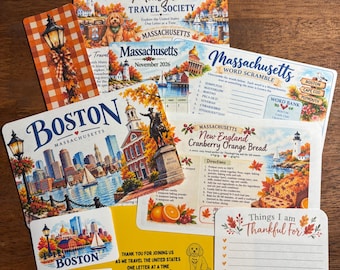 Snail Mail Subscription | Word Game | Letter | Bookmark | US Travel | Calendar | Mail Club | Postcard l Stationery l Scrapbook I Sticker