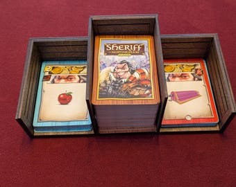 Wooden Crate Card Tray