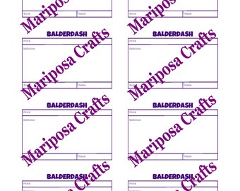 Balderdash Score Sheet - Etsy Ireland