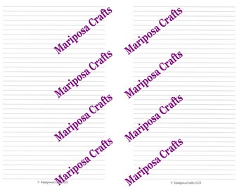 Printable Journal Pages - Lined Landscape