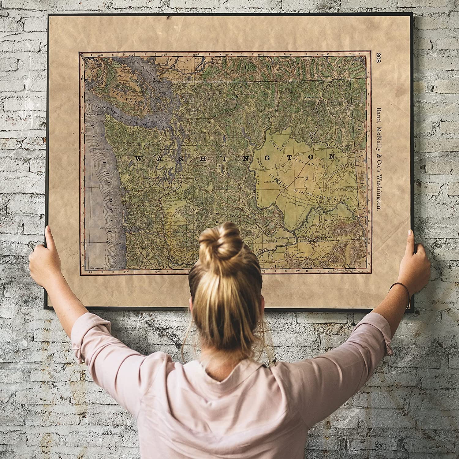 Historical Maps By Address 133 Washington Mappa Mundi Wagon Roads 1879 11X14 | Etsy Ireland