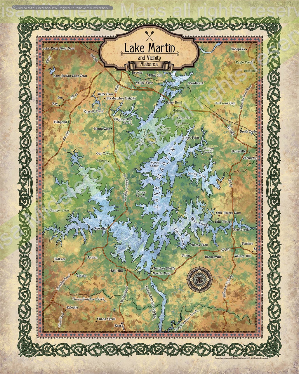 Lake maps. Гифт озера.