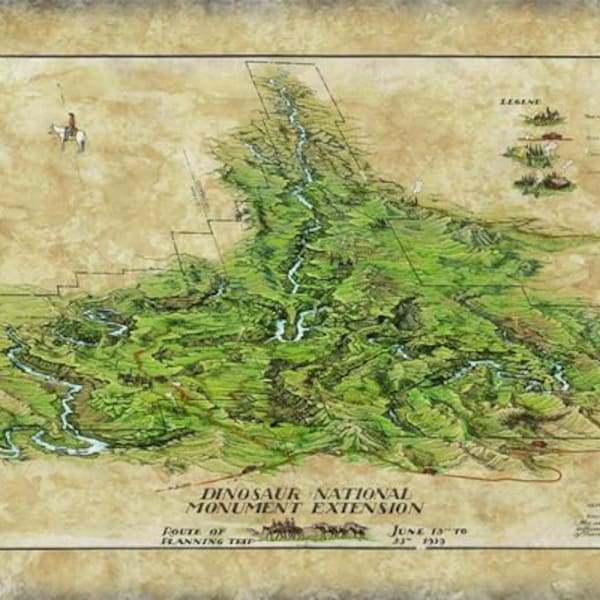 Dinosaur National Monument Poster Etsy