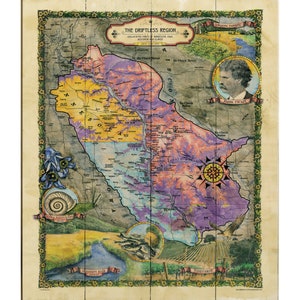 Wisconsin Mississippi River Driftless Region Map Vintage style map art on Wood or Metal for Lake House, Man Cave, vintage map art gift,