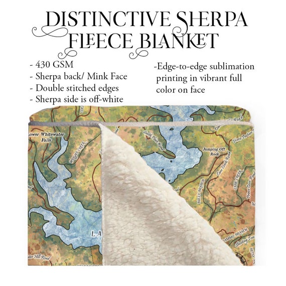 The Lord of The Rings Blanket, 50'x60' Map of Middle Earth Silky