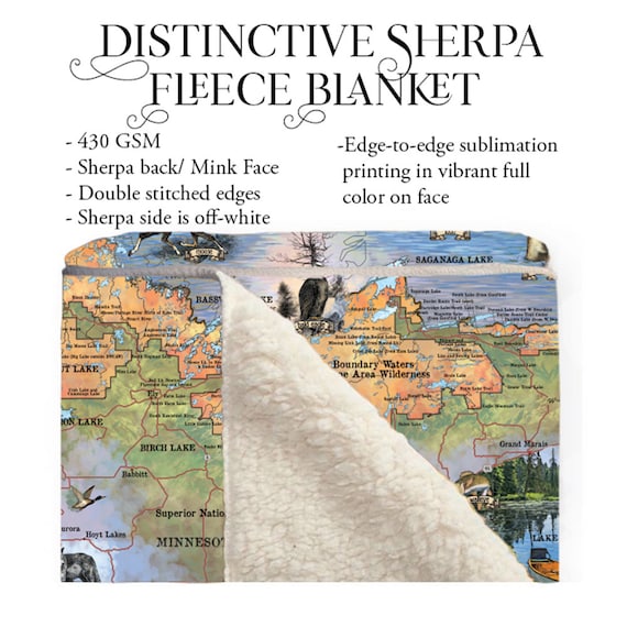 The Lord of The Rings Blanket, 50x60 Map of Middle Earth Silky Touch  Sherpa Back Super Soft Throw Blanket
