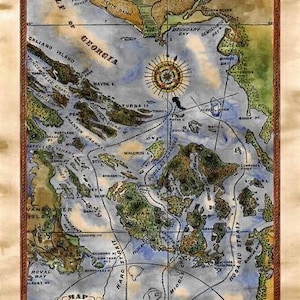 Puget Sound, puget sound map, map puget sound, old map puget sound, puget sound old map, san juans islands, seattle map, port townsend, boat