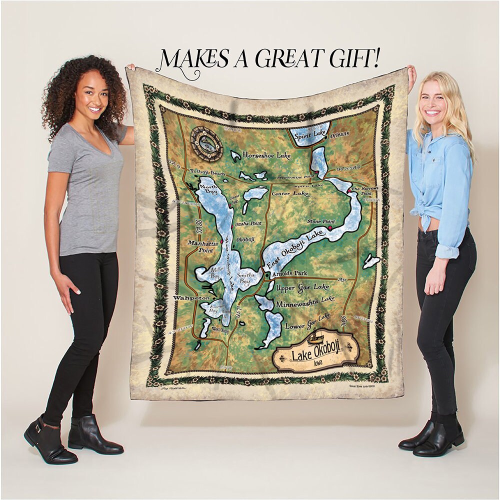 The Lord of The Rings Blanket, 50x60 Map of Middle Earth Silky Touch  Sherpa Back Super Soft Throw Blanket
