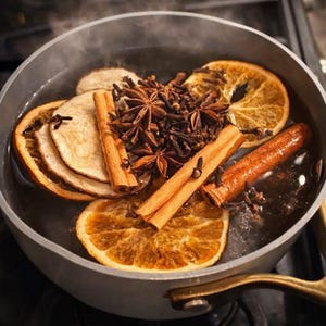 Garnek do gotowania przypraw cytrusowych Starry Citrus | Suszona pomarańcza, cynamon, goździki i anyż gwiazdkowy