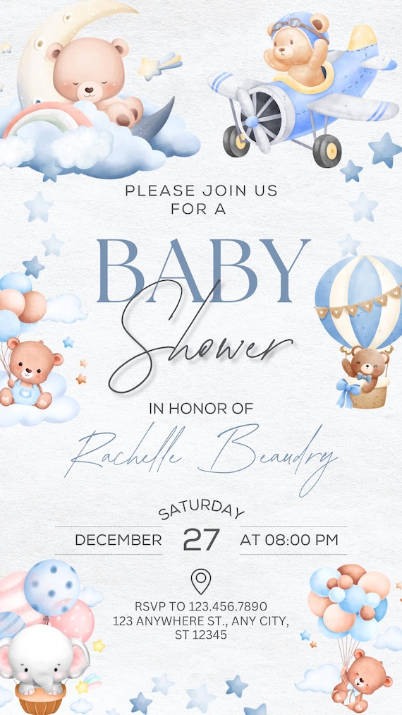 Digital Baby Shower Invitation