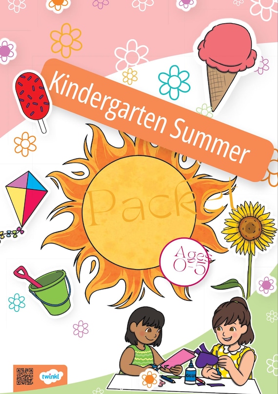 Kindergarten summer Activities Book