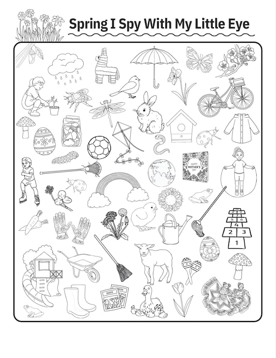 Toddler spring Activities Book