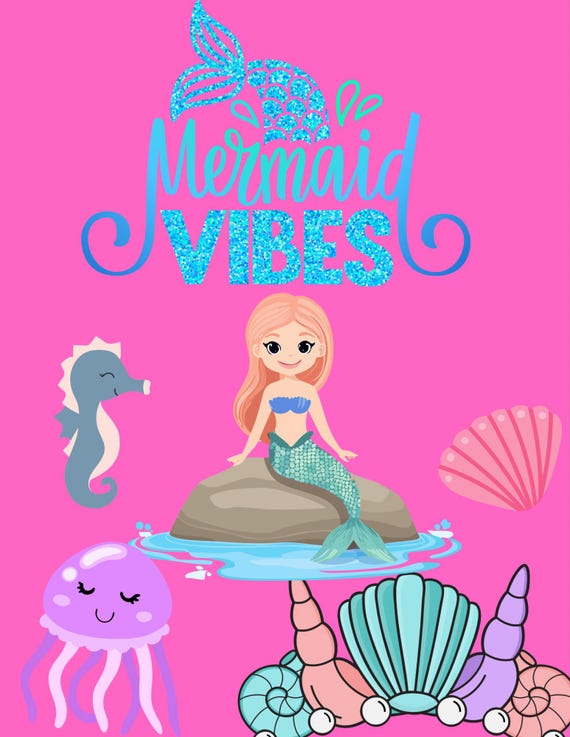 Mermaid coloring Book