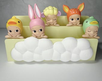 Sonny Angel Cloud Stand - 3 Tier Hipper Display Holder, Kawaii Organizer, Desk Decor
