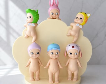 Sonny Angel Dual Hipper + Standing Figure Display Stand | Pastel Figure Stand for Hippers & Mini Figures | Kawaii Desk Decor