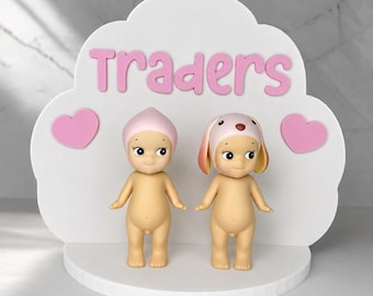 Sonny Angel Traders Display Stand | Custom Trading Sign for Live Sales, Whatnot Display, Figure Trading Shelf