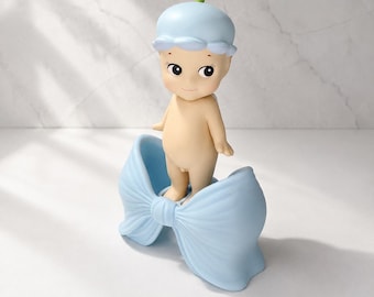 Sonny Angel Bow Stand, 3D Printed Holder, Coquette Desk Decor, Mini Figurine Display