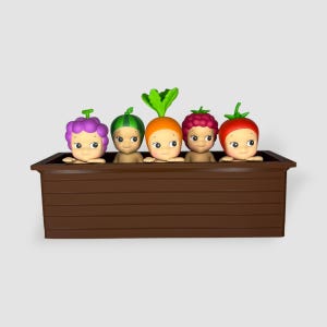 3D Printed Garden Bed Display for Sonny Angel Dolls Hipper and Standing Mini Figure Accessory Decor