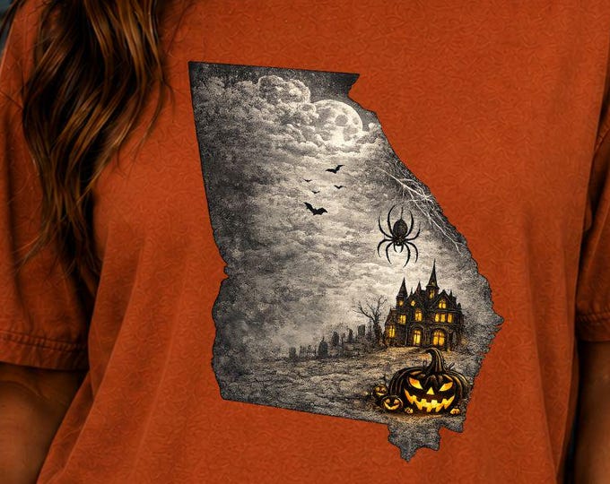 Georgia Halloween Haunted Mansion Shirt, Spooky Season Comfort Colors Tee