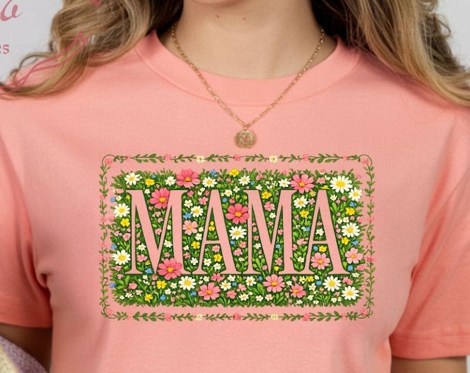 Mama Floral Shirt | Boho Feminine Motherhood Tee