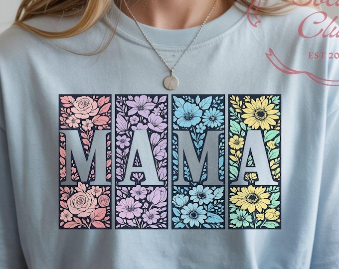 Floral Mama Shirt | Wildflower Boho Motherhood Tee