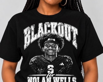 Blackout for Nolan Wells Shirt, Justice for Nolan Tee, Nolan Wells Memorial Shirt, Blackout T-Shirt, Gildan Softstyle Unisex Tee