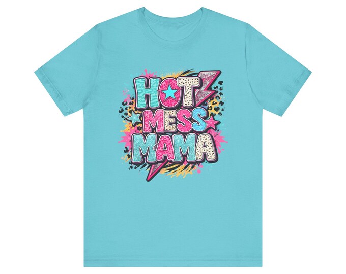 Hot Mess Mama T-Shirt | Retro Pop Art Graphic Tee