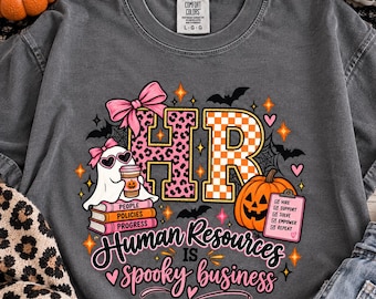 HR is Spooky Business Halloween T-Shirt | Human Resources Tee