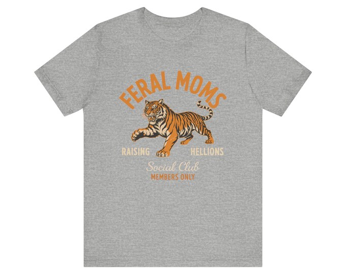 Feral Moms Tiger Illustration Tee | Raising Hellions Members Only
